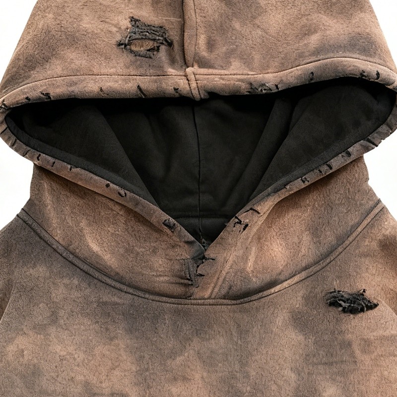 Washed Cotton Pullover Hoodies