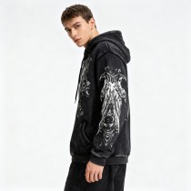 Streetwear Washed Vintage Zip-up Hoodies | Vintage Street Style | Custom Streetwear Manufacturer |Support OEM