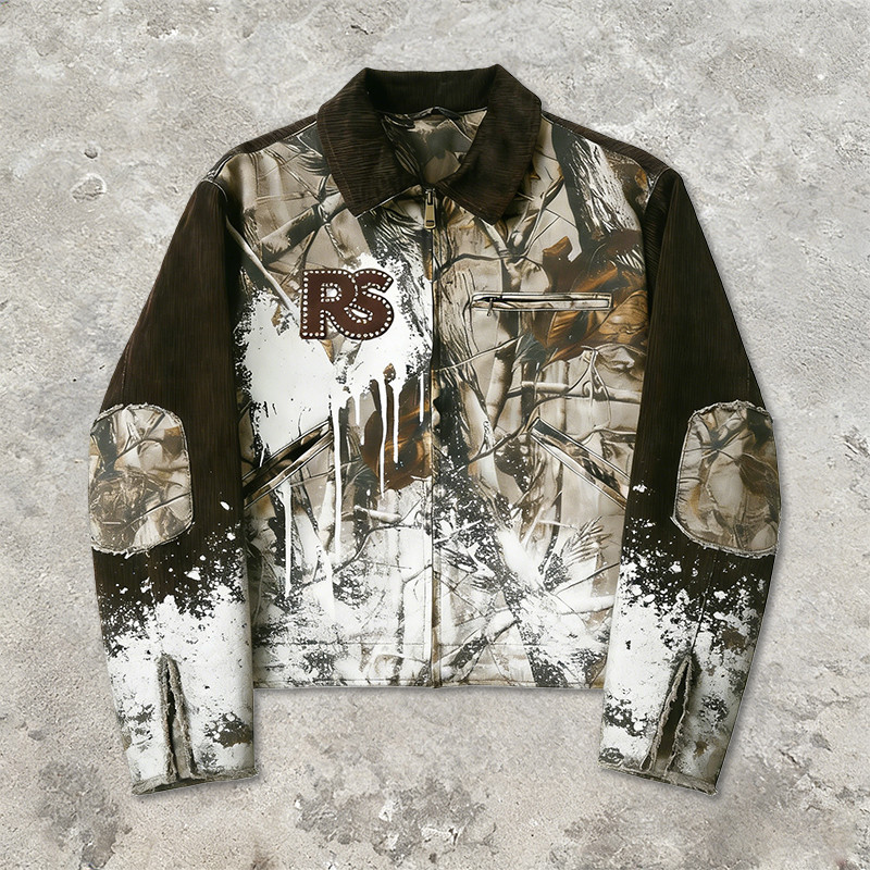 Vintage Embroidery and Distressed Coach Jacket