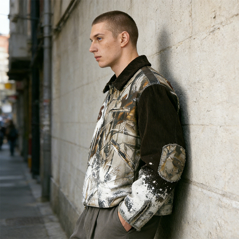 Vintage Embroidery and Distressed Coach Jacket