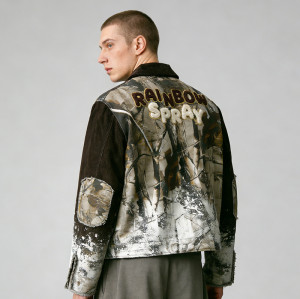 Vintage Embroidery and Distressed Coach Jacket | Vintage Street Styles | Patchwork | Custom Streetwear Manufacturer