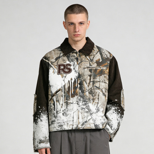 Vintage Embroidery and Distressed Coach Jacket | Vintage Street Styles | Patchwork | Custom Streetwear Manufacturer