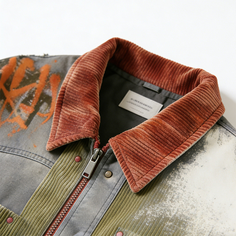 Vintage Washed Spray Workwear Jacket