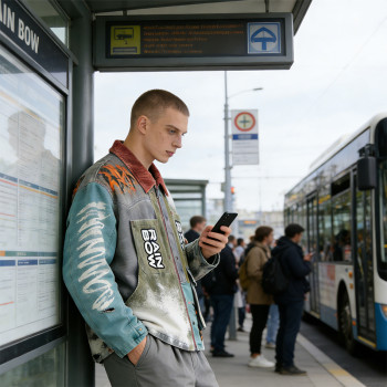 Custom Vintage Washed Spray Patchwork Workwear Jacket | Rivet & Rhinestone | OEM Jacket