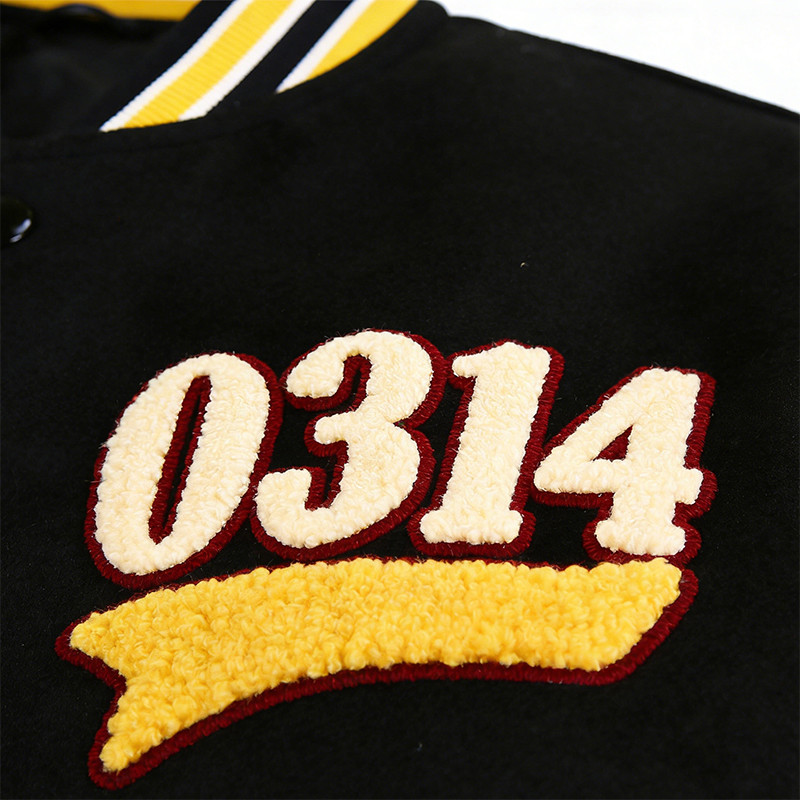 Custom Vintage Towel Embroidery Baseball Jacket