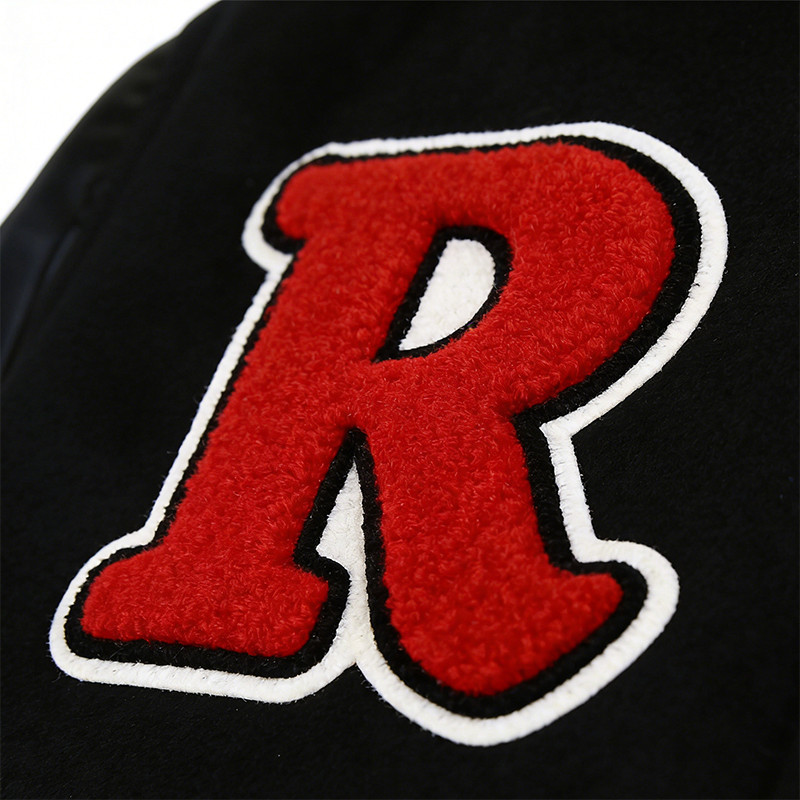 Custom Vintage Towel Embroidery Baseball Jacket