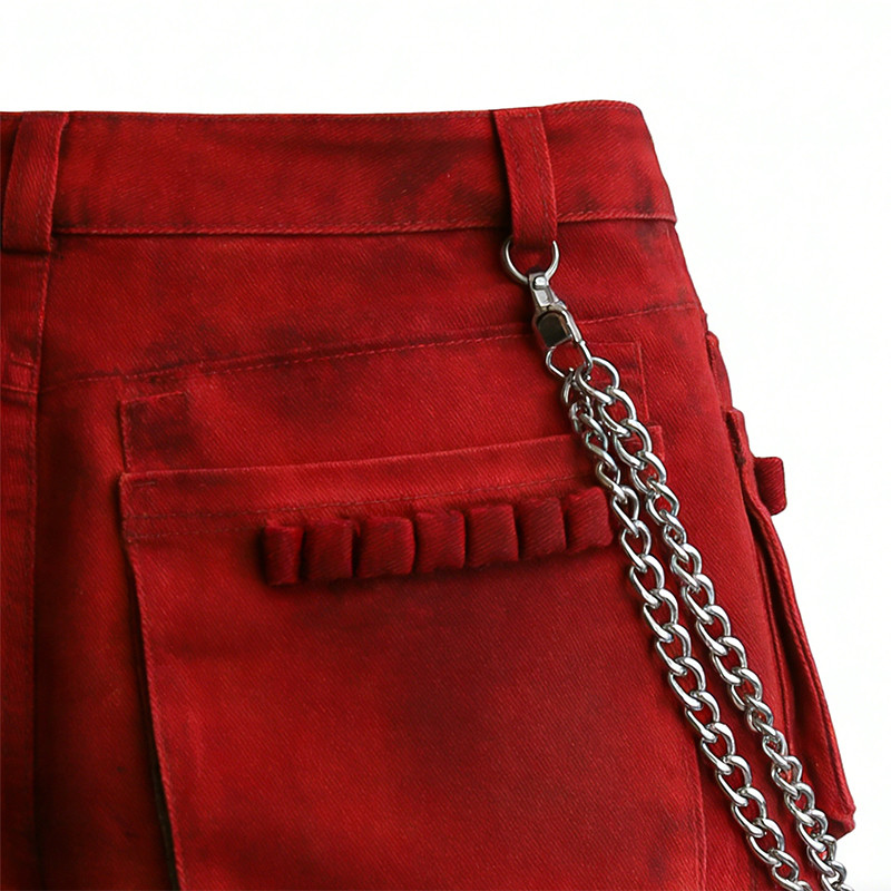 Custom Washed Digital Print Cargo Pants