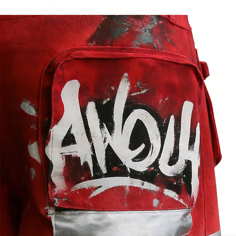 Custom Washed Digital Print Cargo Pants