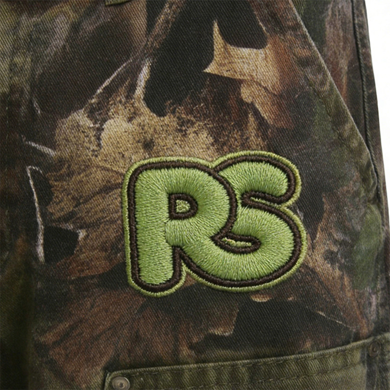 Custom Camouflage Applique Embroidery Cargo Pants