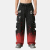 Custom Washed Distressed Ripped Cargo Pants | Rivet | Rhinestone | Custom Streetwear Manufacturer