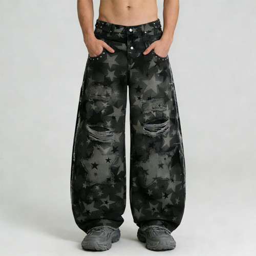 Original Design Digital Print Rivet Cargo Pants |  Patch Embroidery | Custom Streetwear Manufacturer
