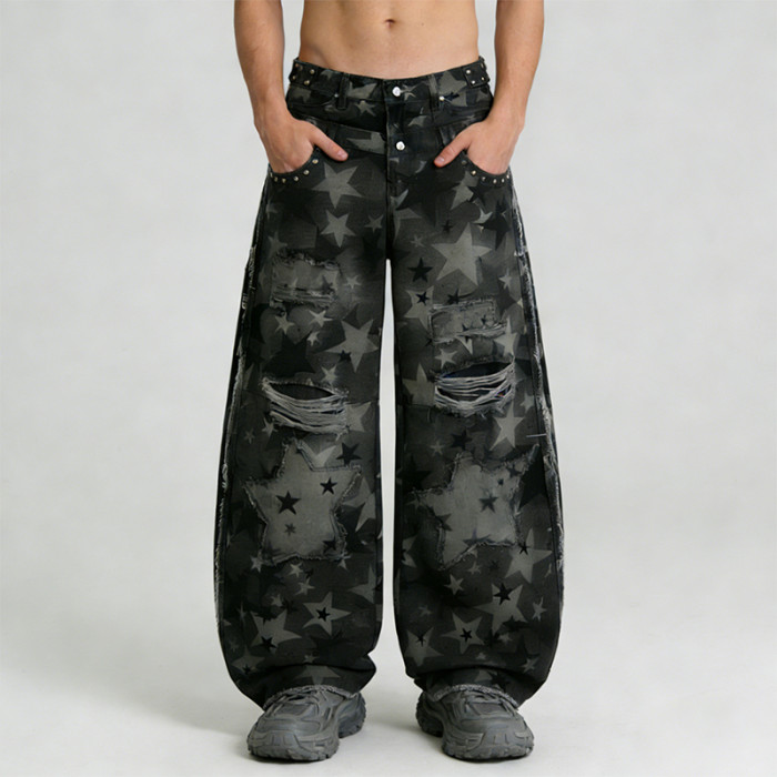 Original Design Digital Print Rivet Cargo Pants | Patch Embroidery | Custom Streetwear Manufacturer