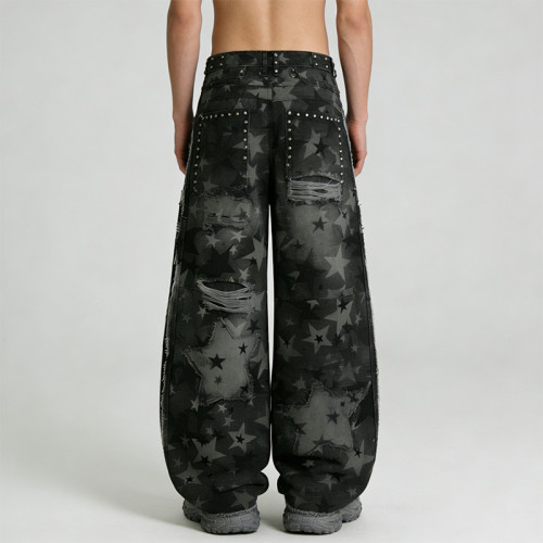 Original Design Digital Print Rivet Cargo Pants |  Patch Embroidery | Custom Streetwear Manufacturer