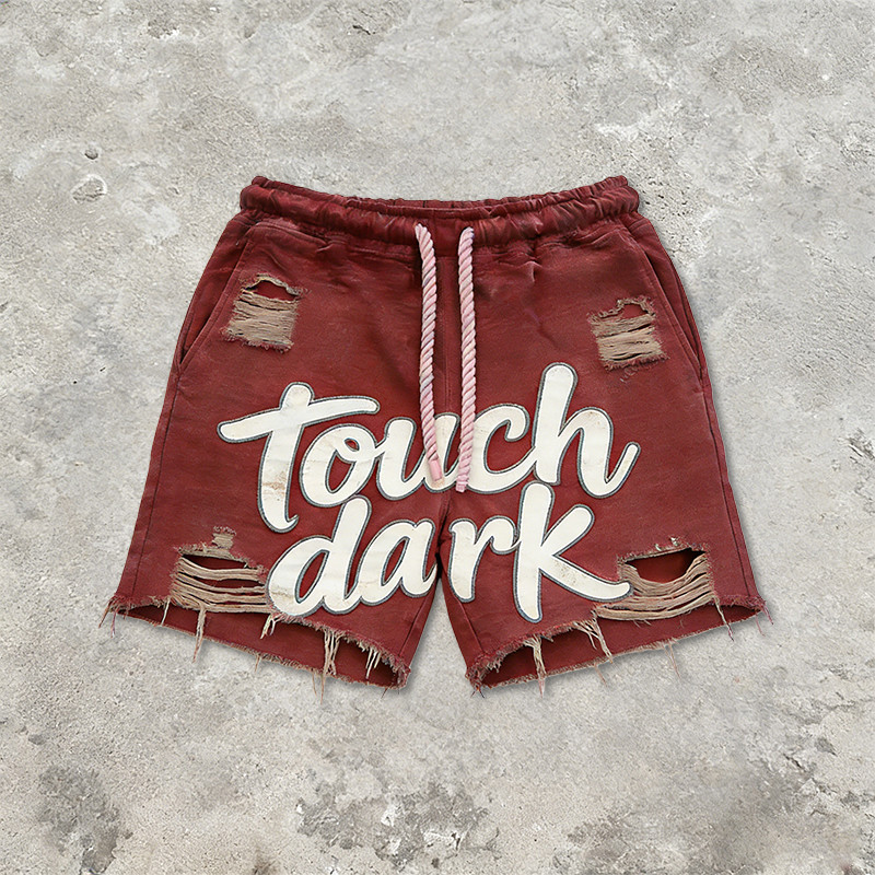 Original Design Washed Distressed Abraded Shorts