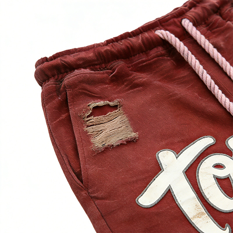 Original Design Washed Distressed Abraded Shorts