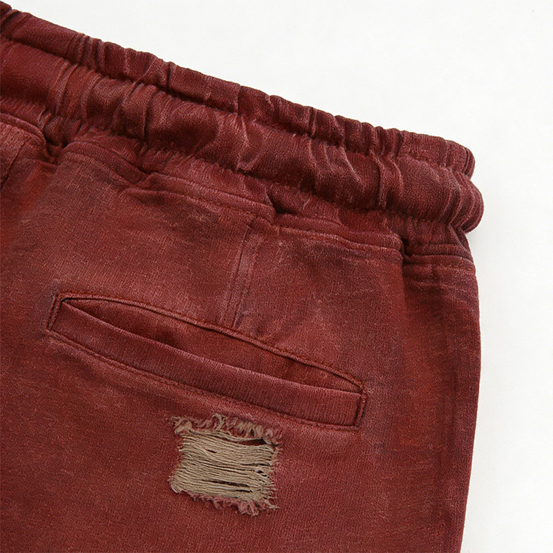 Original Design Washed Distressed Abraded Shorts
