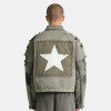 Custom Vintage Screen Print Distressed Workwear Jacket | Patch & Towel Embroidery | Washed | OEM/ODM