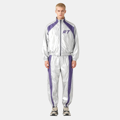 Custom Vintage Metallic Color Block Sweatpants Set | Screen Print | OEM/ODM