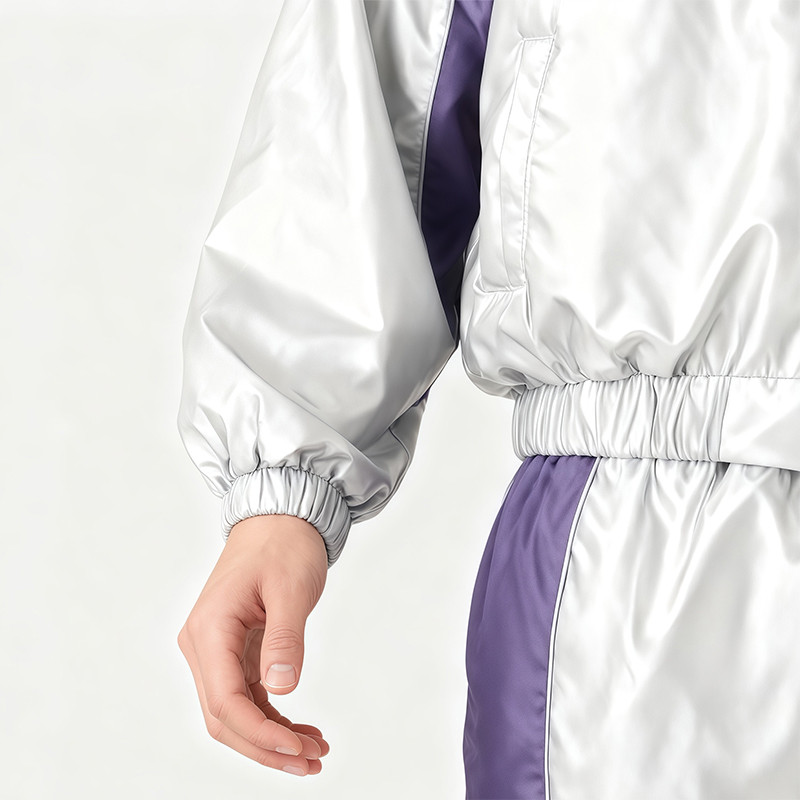 Custom Vintage Metallic Color Block Sweatpants Set