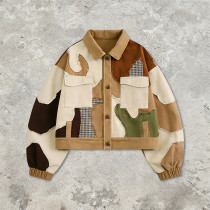 Custom Cargo Tech Patchwork Frayed Jacket | Technicalwear Patchwork | 90% Cotton 10% Polyester | Custom Streetwear