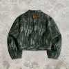 Custom Cargo Tech Digital Print Riveted Jacket | Camo Emblem | Distressed | Custom Streetwear