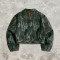 Custom Cargo Tech Digital Print Riveted Jacket | Camo Emblem | Distressed | Custom Streetwear