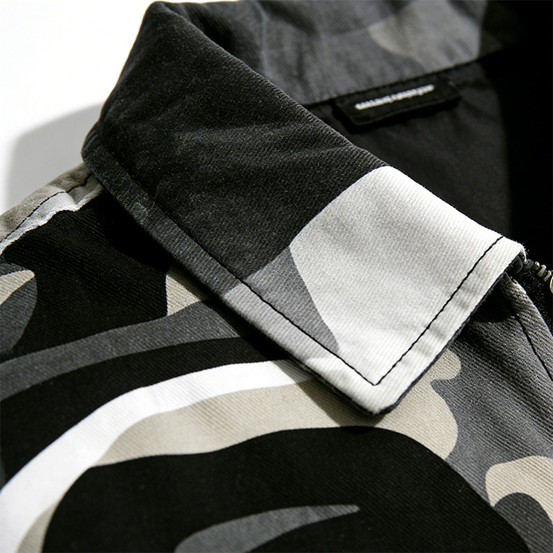 Custom Cargo Tech Digital Print Riveted Jacket