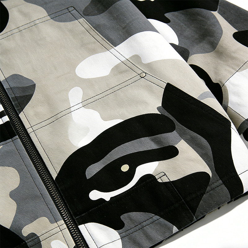 Custom Cargo Tech Digital Print Riveted Jacket