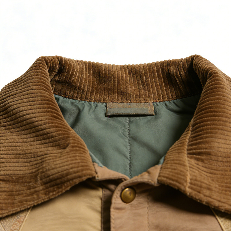 Custom Tech Cargo Patchwork Frayed Print Jacket