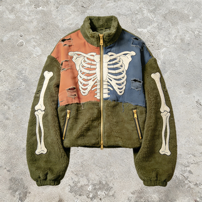 Custom Tech Cargo Patchwork Distressed Jacket