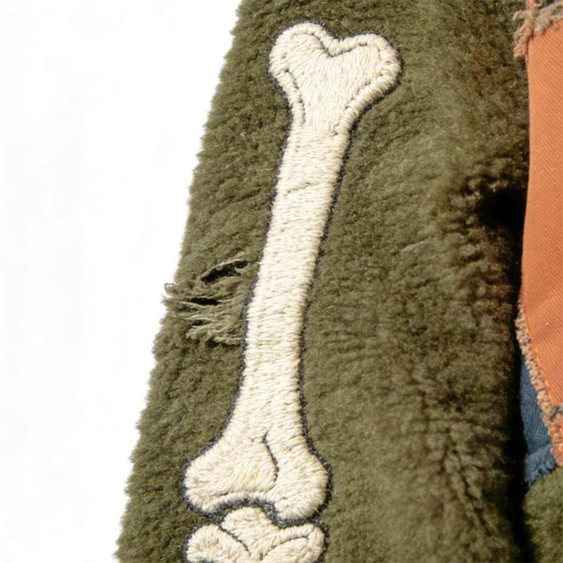 Custom Tech Cargo Patchwork Distressed Jacket