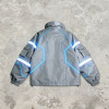 Custom Cyber Tech Metallic Reflective Cargo Jacket | Techwear | Custom Streetwear | ODM OEM