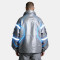 Custom Cyber Tech Metallic Reflective Cargo Jacket | Techwear | Custom Streetwear | ODM OEM