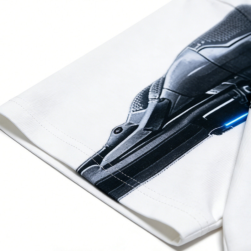 Custom Cyber Tech Digital Print T-shirt