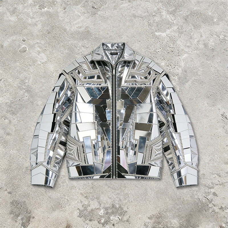 Custom Cyber Tech Mirror Patch Jacket