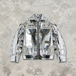 Custom Cyber Tech Mirror Patch Jacket | Techwear | Custom Streetwear | ODM OEM