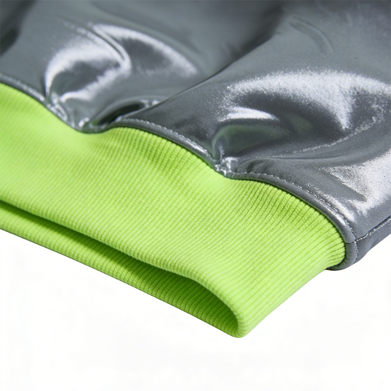 Custom Cyber Tech Gradient PU Gel Print Jacket