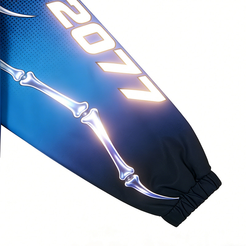 Custom Cyber Tech Heat Transfer Reflective Jacket