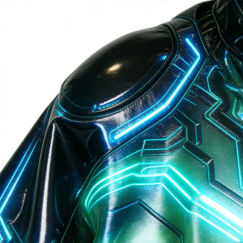 Custom Cyber Tech Iridescent Reflective Jacket