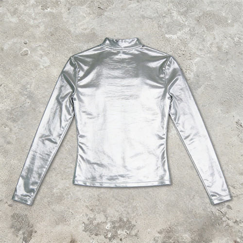 Custom Tech Silver Foil Silicone Print T-shirt | Techwear | Custom Streetwear | OEM ODM