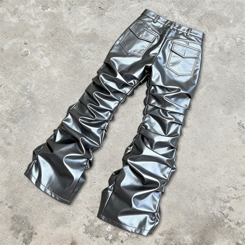 Custom Cyber Metallic 3D Pleated Reflective Pants | Techwear | Custom Streetwear | ODM OEM
