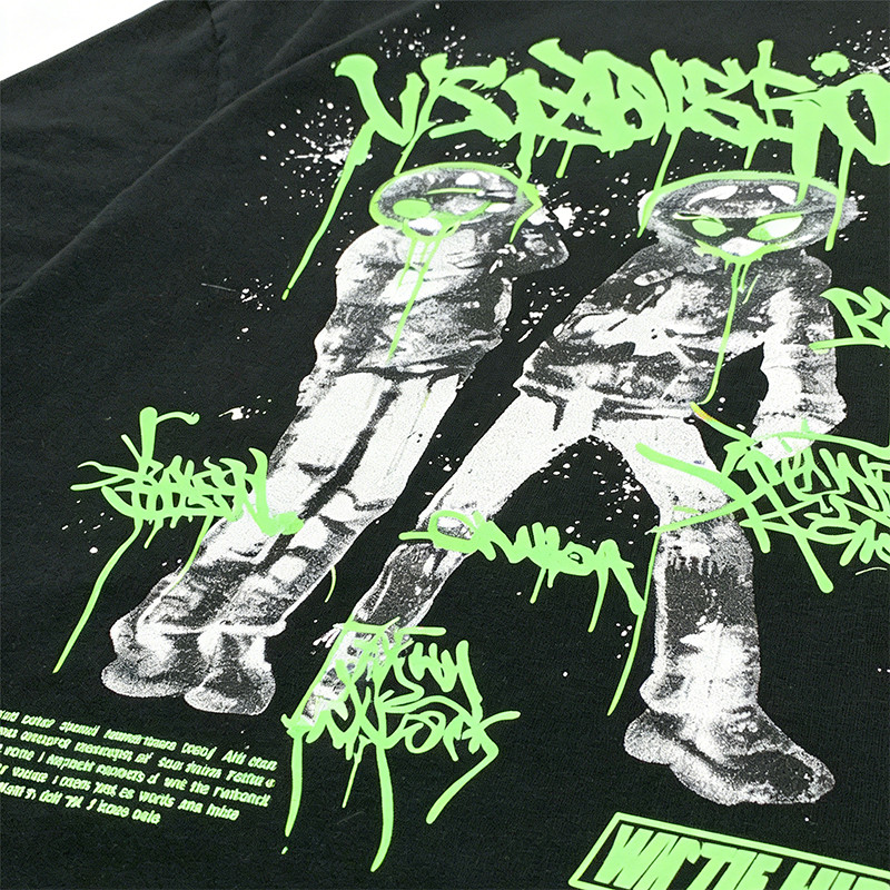 Custom Punk Delic Distressed Frayed T-shirt