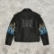 Custom Punk Digital Print Embossed PU Jacket | Punk Streetwear | Studded | Custom Streetwear | OEM Factory