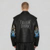 Custom Punk Digital Print Embossed PU Jacket | Punk Streetwear | Studded | Custom Streetwear | OEM Factory