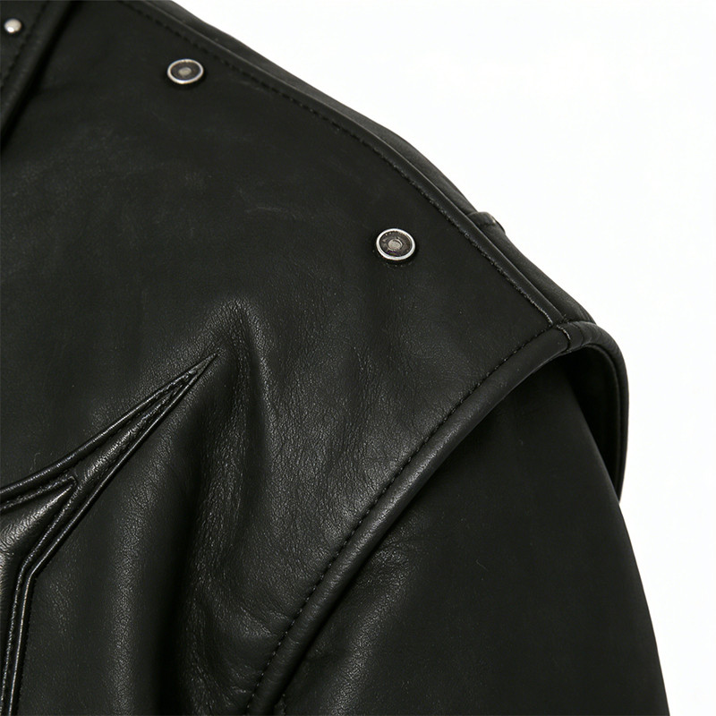 Custom Punk Digital Print Embossed PU Jacket