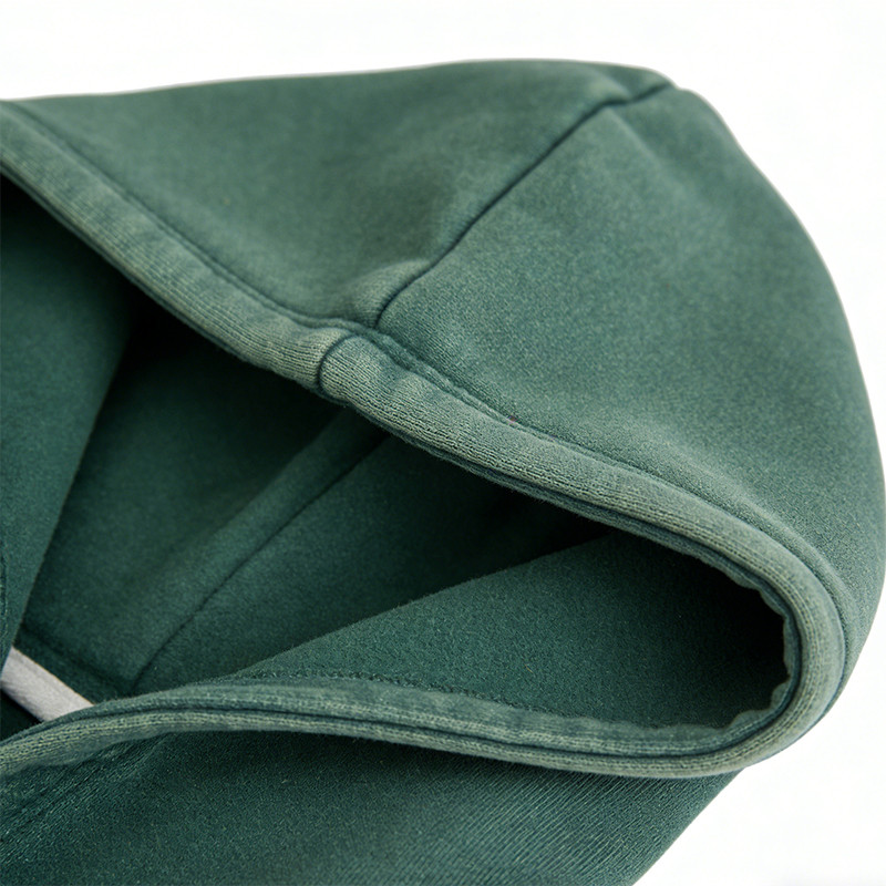 Vintage Washed Spray Dye Applique Hoodie Set