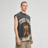 Custom Vintage Washed Spray Dye Distressed Studded Print Tank Top | Vintage Streetwear | Rhinestone | Clothing Manufacturer