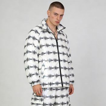 Custom Sonic Wear Laser Holographic Digital Print Puffer Jacket | Streetwear | OEM Streetwear