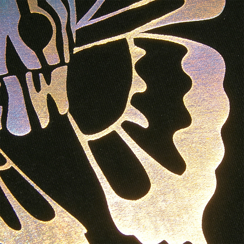 Sonic Wear Washed Laser Film Heat Transfer T-shirt