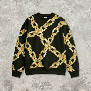 New Design Sonic Wear Embroidered Gold Chain T-shirt | Streetwear | Streetwear Manufacturer